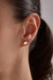 Heliophilia Silver Pendientes de Plata de Ley 925 con Baño de Oro y Circón